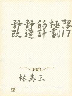 静静的极限自我改造计划17