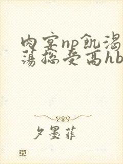 肉宴np饥渴放荡总受高hbl封面