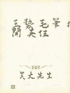 玉势 毛笔 撑开 夹住