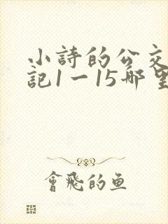 小诗的公交车日记1一15哪里能看