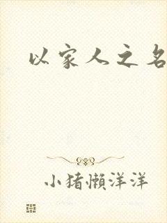 以家人之名小说封面