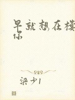 早就想在楼梯要你