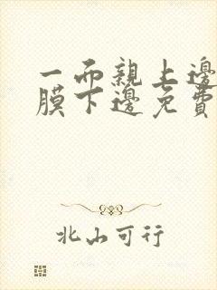 一面亲上边一面膜下边免费阅读