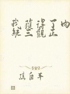 我获得了肉禽系统三观正