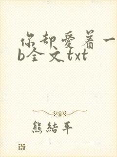 你却爱着一个sb全文txt