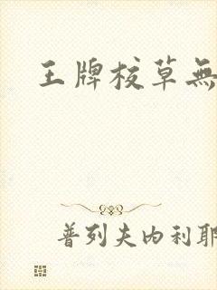 王牌校草无限爱