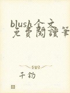 blush全文免费阅读笔趣阁无弹窗
