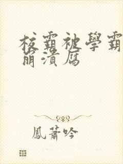 校霸被学霸玩到崩溃腐