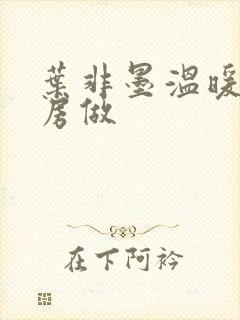 叶非墨温暖在厨房做封面