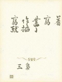 写作业写着写着就插了