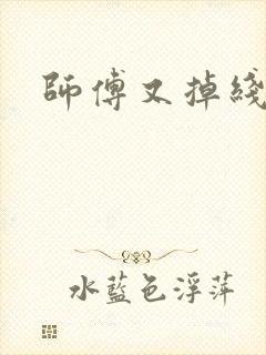 师傅又掉线了封面