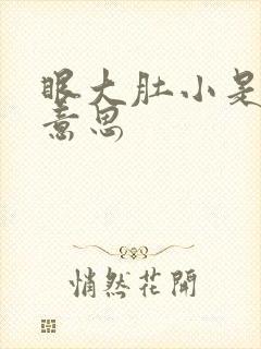 眼大肚小是什么意思