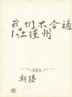 我们不合适1v1江瑾州封面