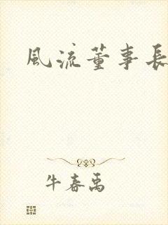 风流董事长封面