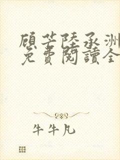 顾芒陆承洲小说免费阅读全文免费阅读下载