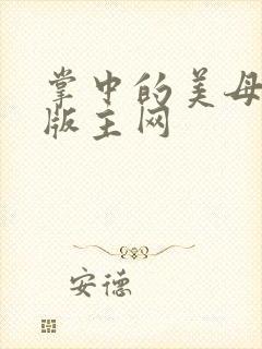 掌中的美母第一版主网封面