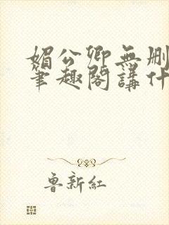 媚公卿无删减版笔趣阁讲什么