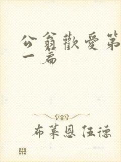 公翁欢爱第三十一篇