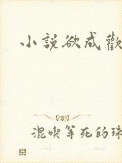 小说欲成欢封面