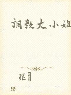 调教大小姐封面