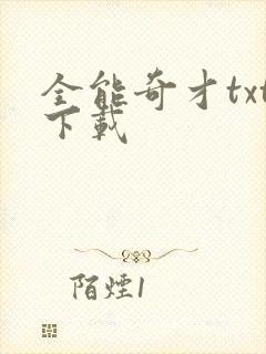 全能奇才txt下载