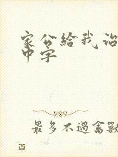 家公给我治疗5中字