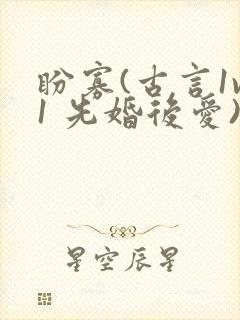 盼寡(古言1v1 先婚后爱)封面