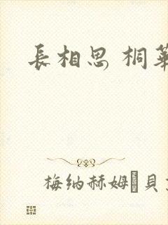 长相思 桐华封面