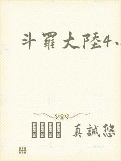 斗罗大陆4小说封面
