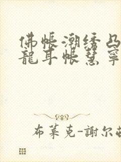 佛帐潮绣凸浮双龙耳帐慧宁法师