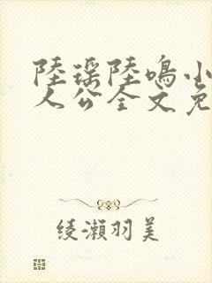 陆瑶陆鸣小说主人公全文免费阅读笔趣阁