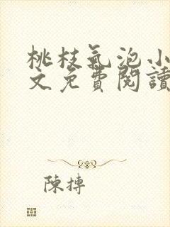 桃枝气泡小说全文免费阅读封面