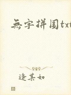 无字拼图txt封面
