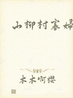 山柳村寡妇情史