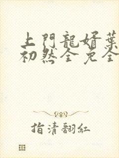 上门龙婿叶辰萧初然全免全集封面