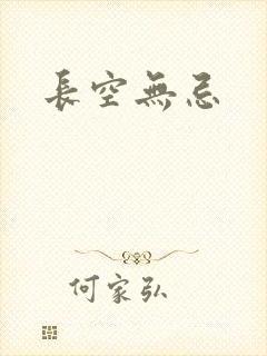 长空无忌封面