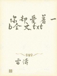 你却爱着一个sb全文txt