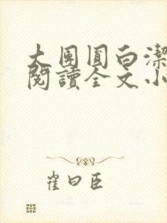 大团圆白洁免费阅读全文小说