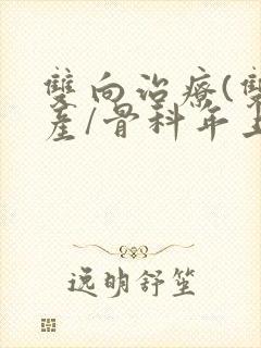 双向治疗(双/产/骨科年上)