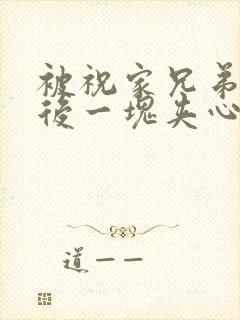 被祝家兄弟共享后一块夹心饼封面