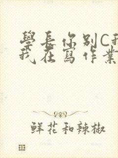 学长你别C我了我在写作业