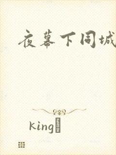 夜幕下同城网封面