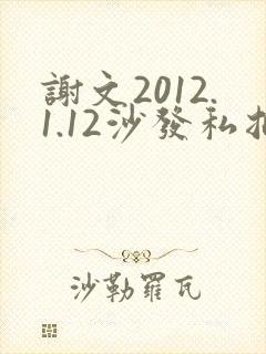 谢文2012.1.12沙发私拍