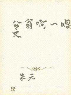 公翁啊～嗯啊h文封面