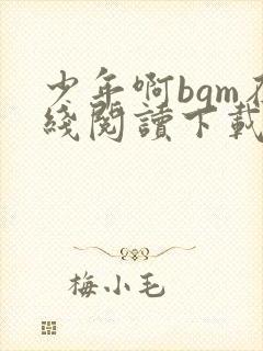 少年啊bgm在线阅读下载免费