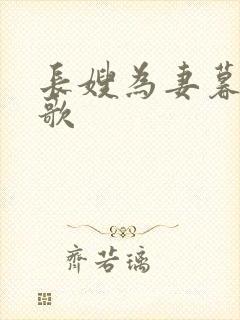 长嫂为妻暮色酒歌封面