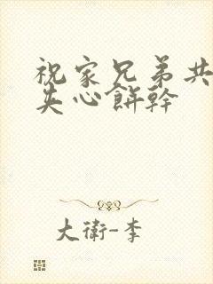 祝家兄弟共享后夹心饼干