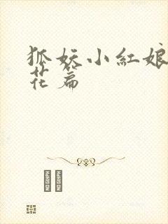 狐妖小红娘两生花篇封面