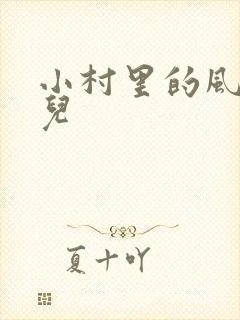 小村里的风流事儿封面