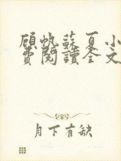 顾帆苏夏小说免费阅读全文